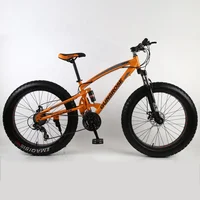 

cheap 24/26 inch 24/27 speed Double disc brake fat tire bicycles snow beaches mountain bikes