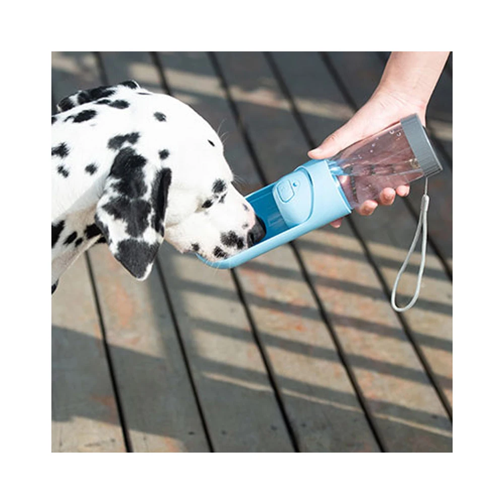 

Portable Bowl Drinker Travel Dog Water Bottle Outdoor Drinking Pet Bottles Accompanying Cups, Blue,pink,yellow,green