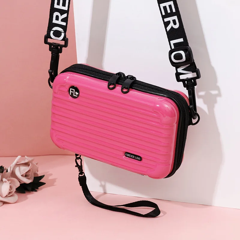 

New Luxury Crossbody Bag Suitcase Shape Totes Fashion Small Luggage Bag Women Famous Brand Clutch Bag