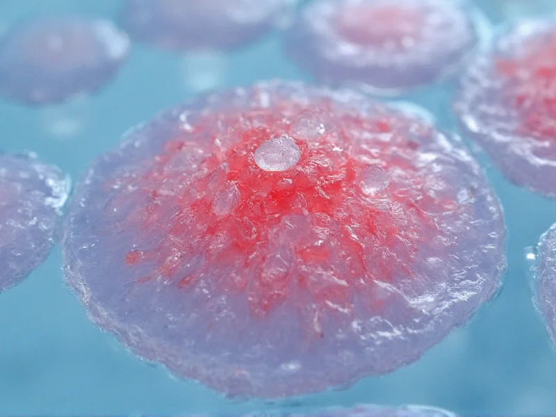 Close-up of gelatin blooming in cold water