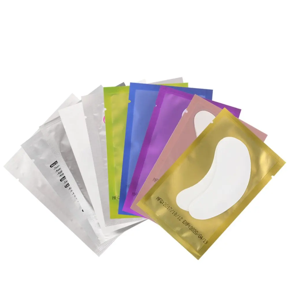 

Eye Paper Patches false Eyelash grafted eyelashes Under Eye Pads lint free stickers makeup for eyelash extension, Sliver,green,blue,pink,yellow