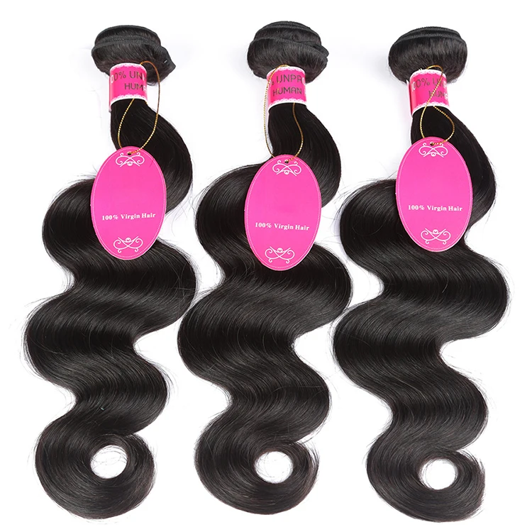 

100% brazilian human hair extensions hair weave bundles body wave