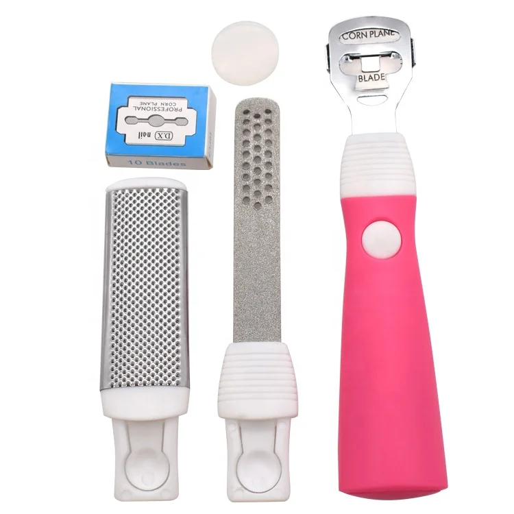 

Small wholesale 3 in 1 professional pedicure foot file, White