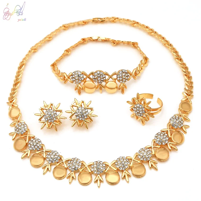 

High fashion ladies accessories manufacturer ladies jewelry guangzhou jewelry set, Silver/gold