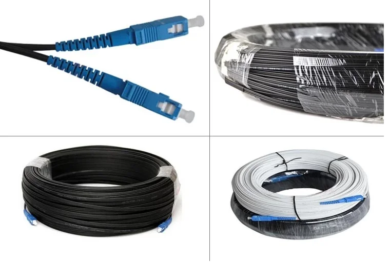 Waterproof Ftth Drop Fiber Optical Patch Cord Sc/apc Sc Upc Fiber Optic