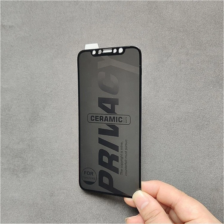

Factory wholesale privacy ceramic screen protector for iPhone for Redmi note 9s in screen protector for iPhone 13 screen film, Black, white