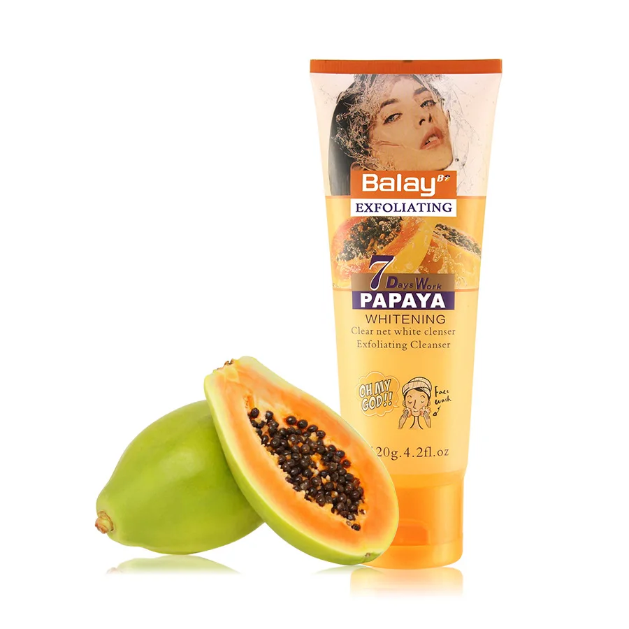 

Fruit Exfoliating Peeling Gel Shrink Pores Deep Cleanse Organic Face Wash