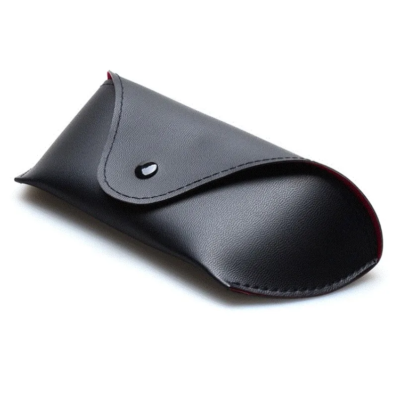 

Classic band design black pu leather sunglasses case custom logo sun glasses cases box