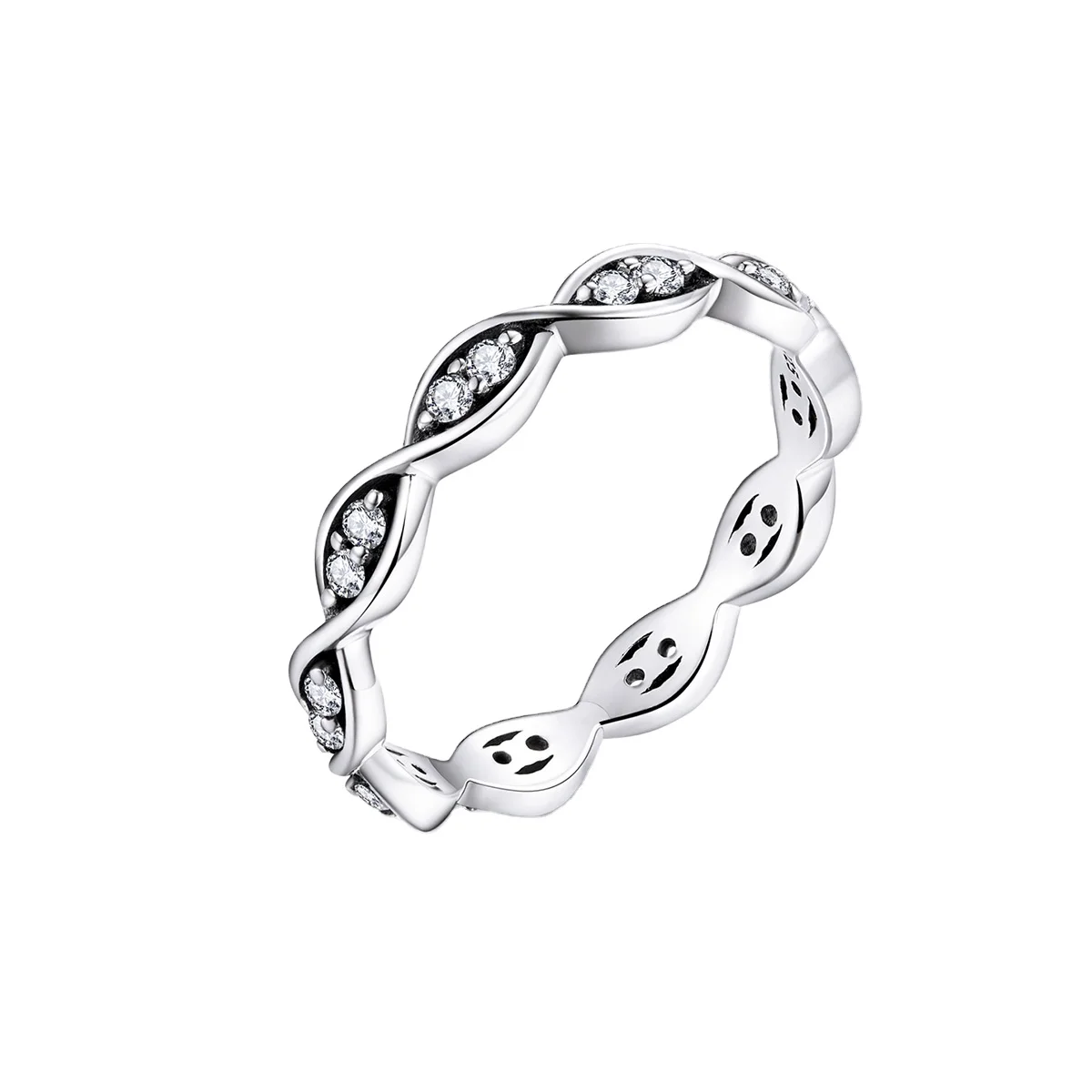 

Fashion Jewelry 925 Sterling Silver Cz Simple Lines Rings For Women Rings