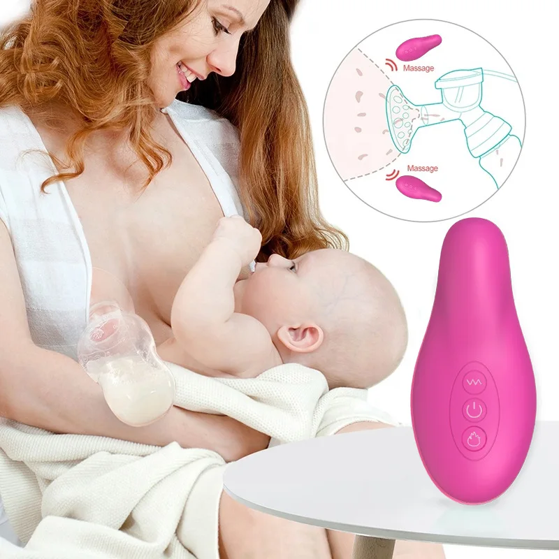 

Newest professional 7 gear food/medical grade silicone new electric vibrating lactation massager breast care relieve pain