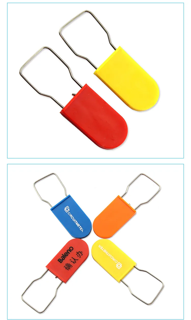 Manufacturer Custom Disposable Lock Security Plastic Padlock Seal Airline