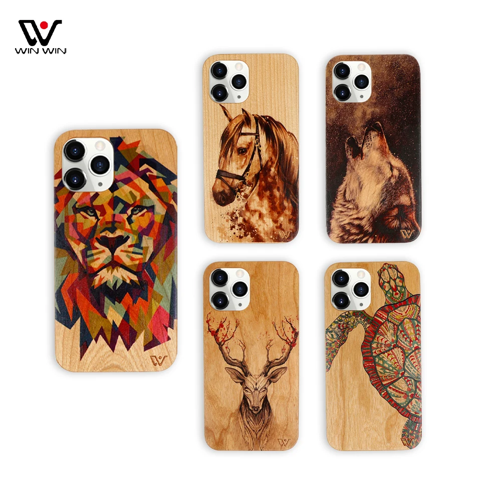 

Custom Printing Animal Wood Tpu Phone Case For IPhone XS Mobile Cover