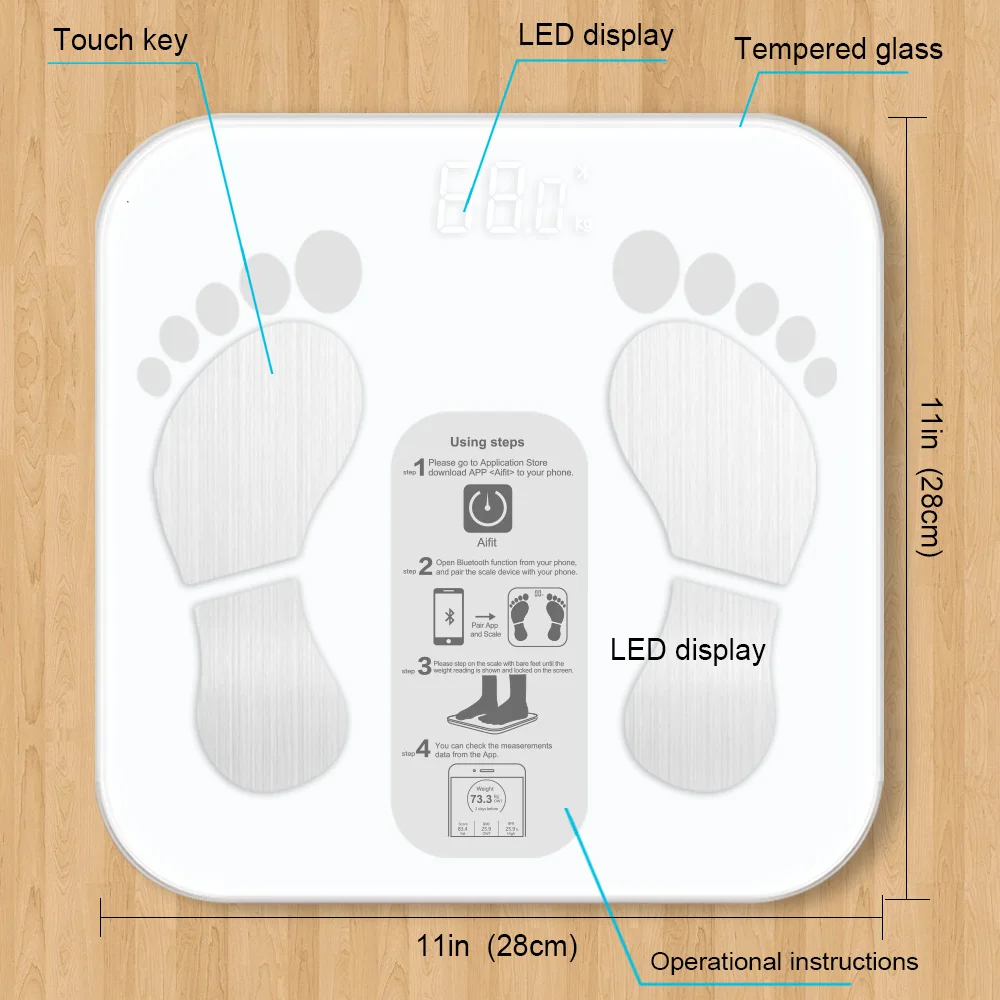 
New design Electronic smart body fat BMI scale 