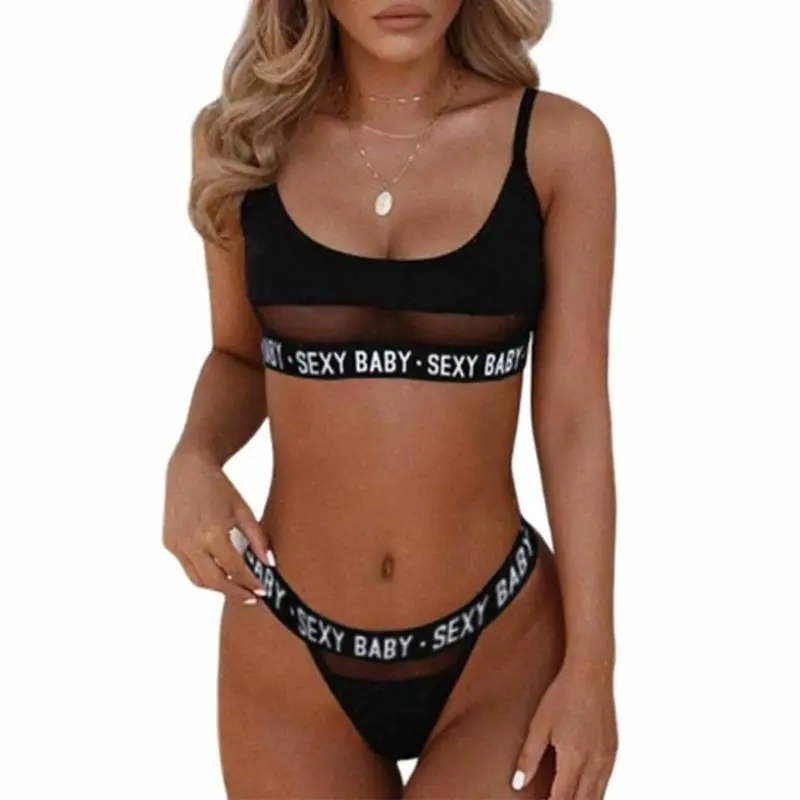 

YJC0237 Women's Sexy fashion bra set popular black and white solid Color Sexy lingerie female underwear bra panties pajamas, Black,white,red,purple,pink,green,yellow...