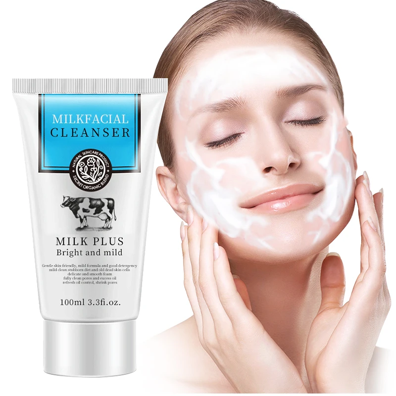 

120g Organic Milk and Herbal Extract Deep Cleansing Foam Face Clean Cleansing Facial Cleansers Face Wash