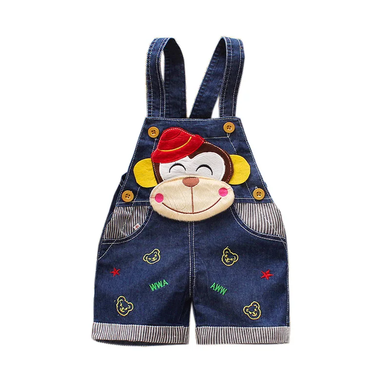 

Baby Summer Short Overalls Boy Shorts Jeans Soft Dungarees Toddler Boys Clothing Clothes 0-3 Years Kids Denim Short Pants