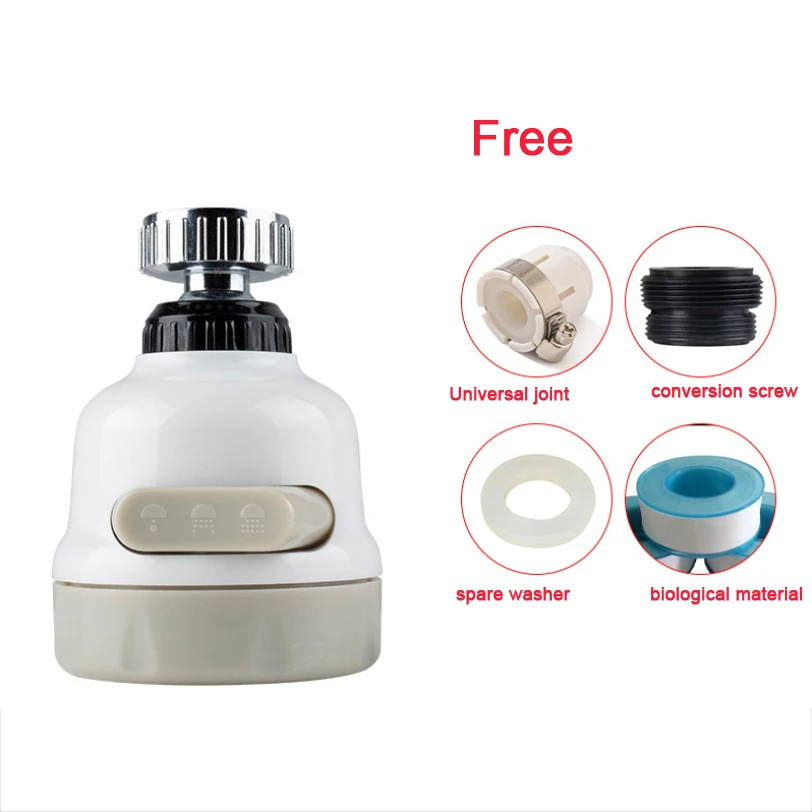 360 Degree Swivel Faucet Sprayer Head Replacement Anti -Splash Tap Booster and Water Saving Faucet