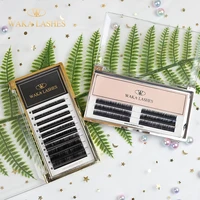 

Korea Mink Eyelash Extensions Oversized Packaging pre made fan eyelashes Cruelty Free Silk Volume Lashes