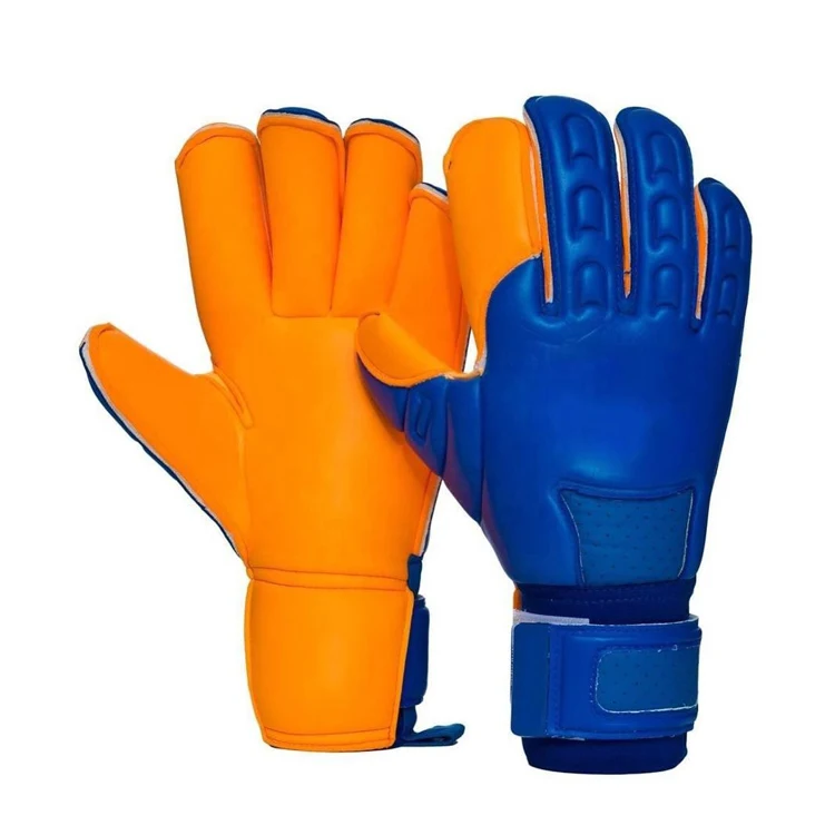 

hot sale High Quality Custom Made Goalkeeper for football and soccer training in roll finger, Dark blue+yellow