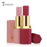 

Charming 12 Colors Heart Shaped Hexagon Lipstick Women Longlasting Matte Lipstick