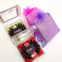 

Private label lashes 25mm mink eyelashes with rhinestone eyelash packaging box premium mink lashes wholesale 3d Mink eyelashes