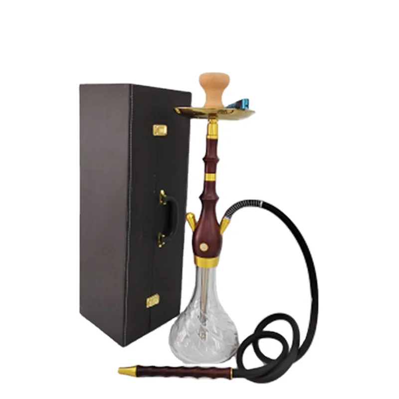 

High quality glass shisha Glass Hookah luxury hookahs set with box, Colorful