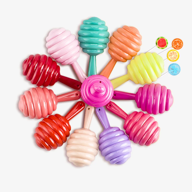 Hot Selling 12 Colors Lollipop Shaped Fruity Smell Moisturizing Lip