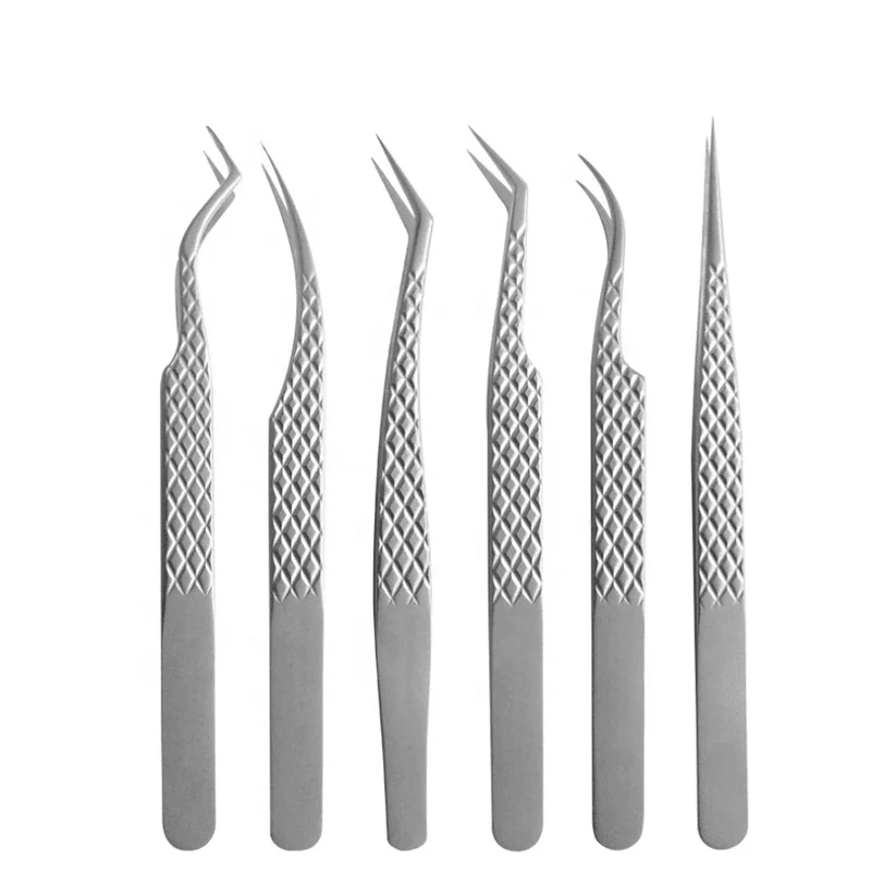 

Fish pattern Style high precision eyelash extension tweezers Sliver color dolphin eyelash tweezers, Sliver or oem