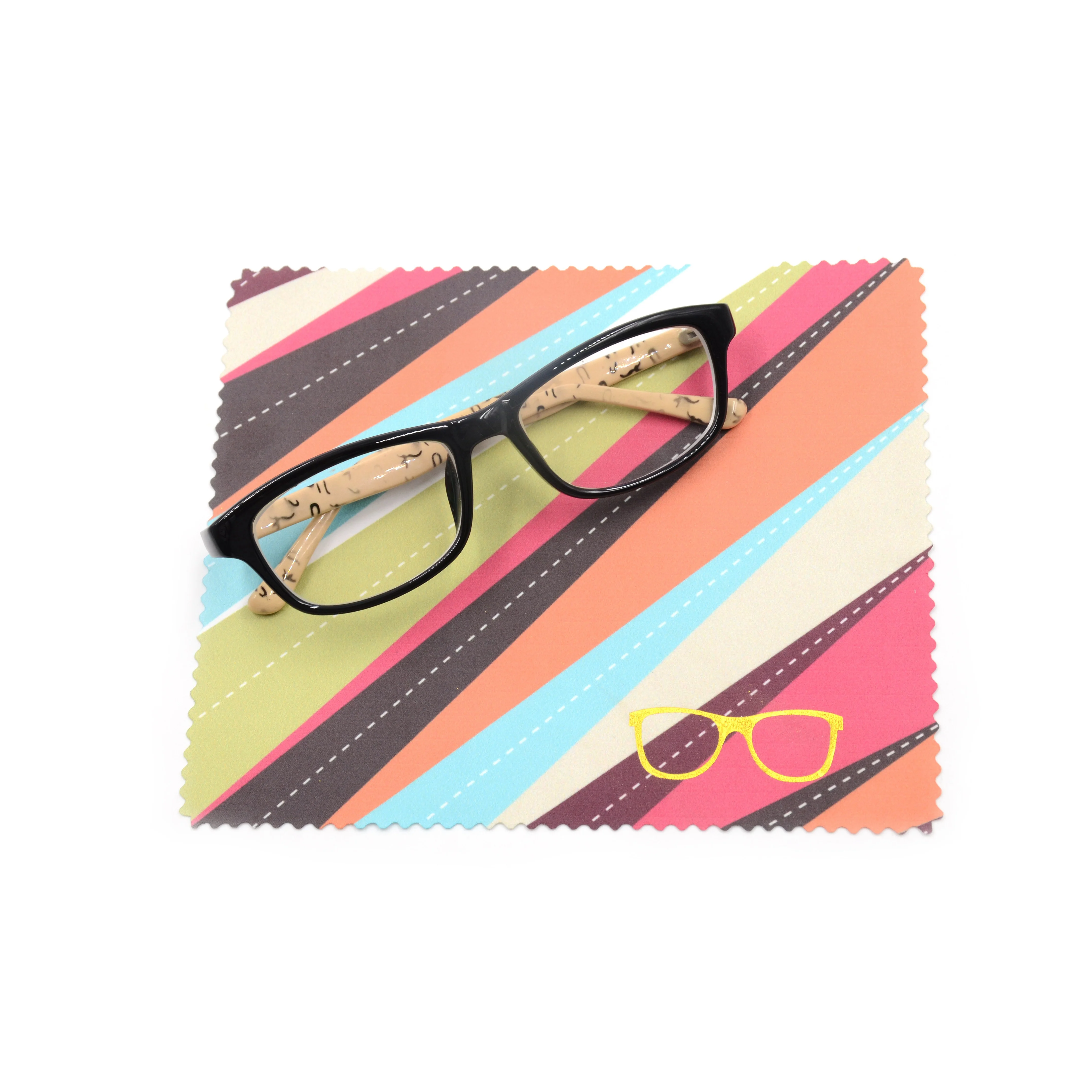 

Transfer printing logo microfiber eyeglasses cleaning cloth for galsses