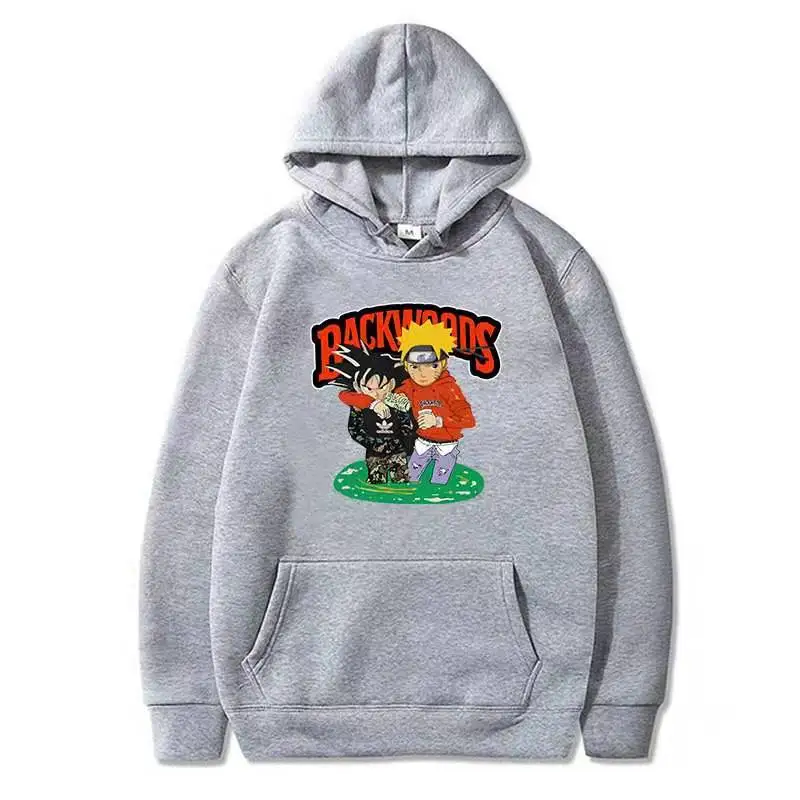 

2021Amazon New Backwoods Clothes Hooded Sweatshirt Letter Print Autumn and Winter Large Size backwoods and Goku Jacket With Hat