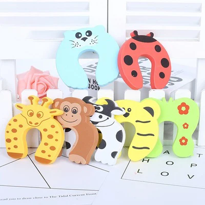 3 Pcs Children's Cartoon Cute Animals Card Clamp EVA Blocked Door Stopper Hot 