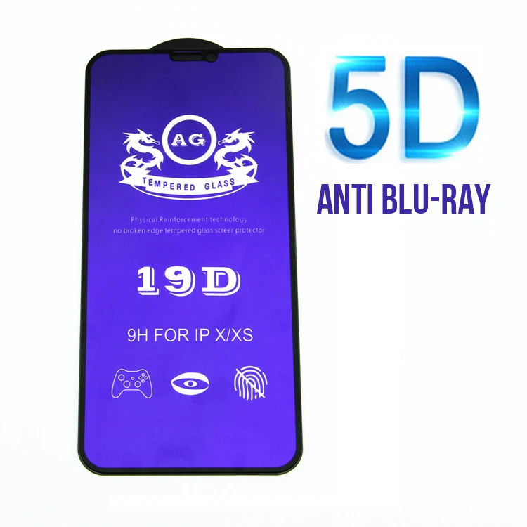 

Anti Blu-ray Glass film For iphone x xs 11 pro max 6 7 8 plus 0.26mm 9H Explosion-proof Glass Screen Protector, Black white