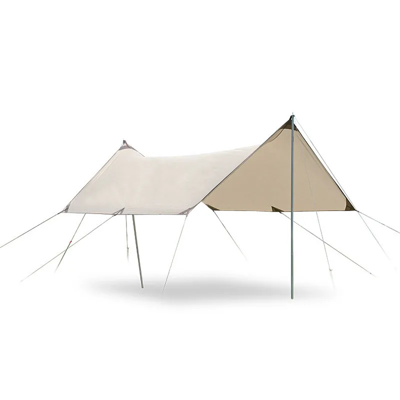 

4 to 6 people outdoor camping outdoor tent rain protection sunshade accept custom tent, White and customized color