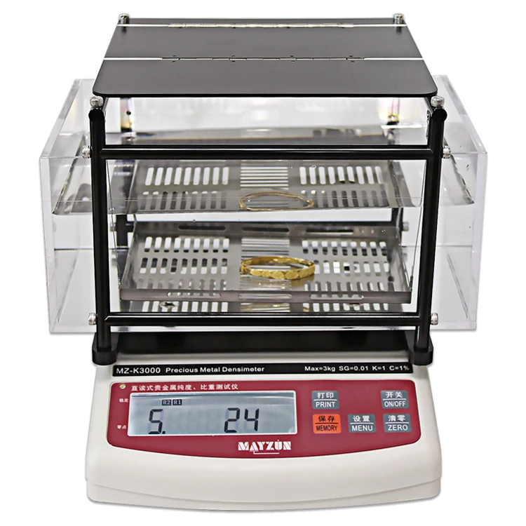 

Wholesale Price 3kg Wide Range Density Purity Tester For Precious metal Gold