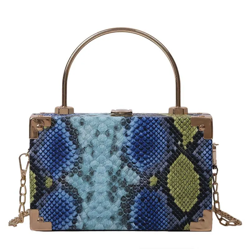 

Luxury Leopard Box Purses Metal wholesale Cute Small Ladies Purse For Women 2021 Handbag