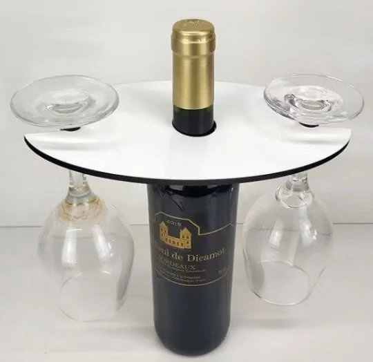 

Lancoda 7 Types Blank White Sublimation MDF Wine Glass Holder Rack