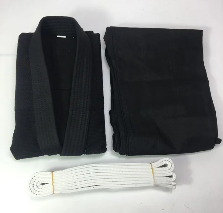 

stock with logo cost sale judo kimono cotton Martial arts wear black judo gi uniform