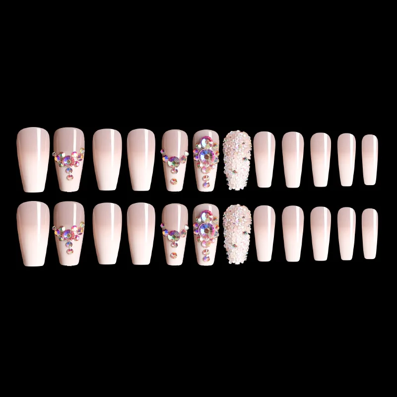 

NA-1 2020 Wholesale 24pcs press on nails pure color artificial fingernails customiedr design false nails, As picture