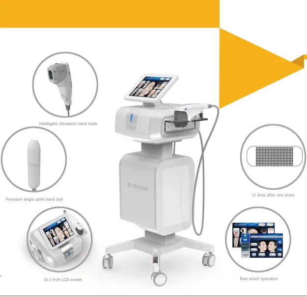 

OEM ODE vmax hifu ultra 4d former lipo 3 en 1 sonix 5d ice corpor maquin ultramage smas modules anti aging hifu machine
