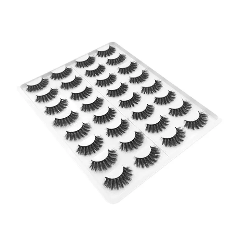 

New style 16 pairs synthetic fiber false eyelashes, Natural black
