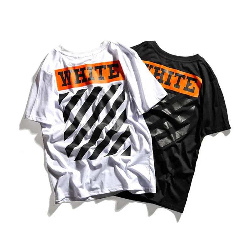 

IHJ3839 summer fashion trend stripes round neck short-sleeved men's 100% cotton t-shirt