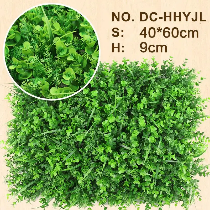 

artificial green grass plant wall decoration