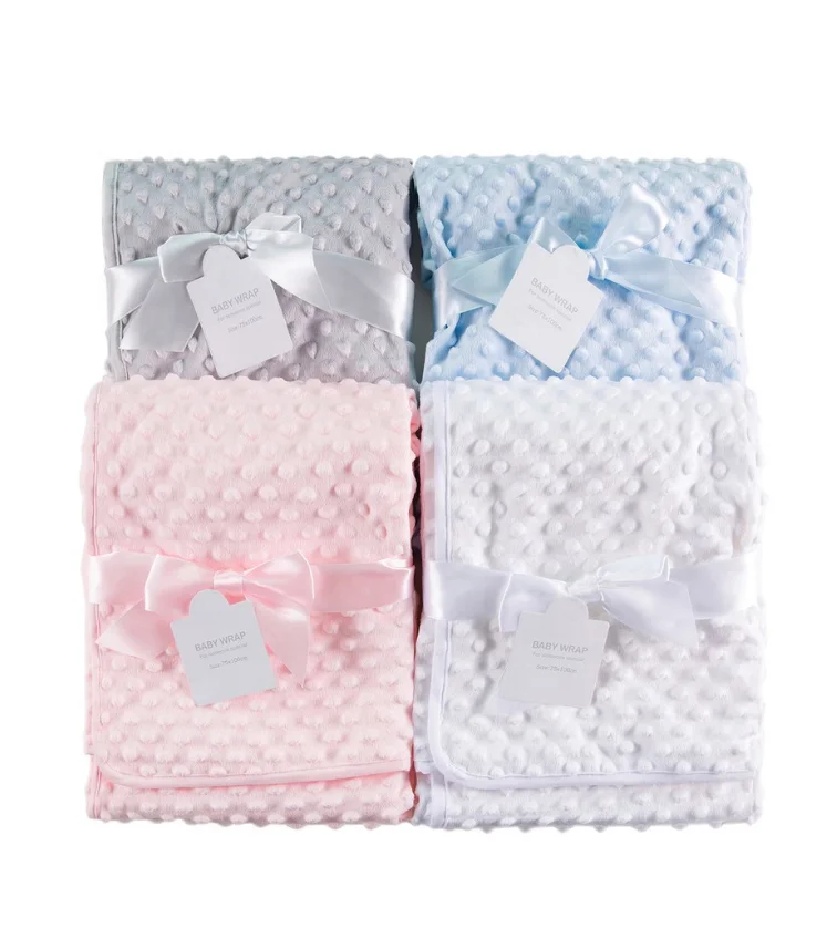 

Hot selling Colorful Baby blanket Soft Fleece Monthly Baby Blanket, Customized