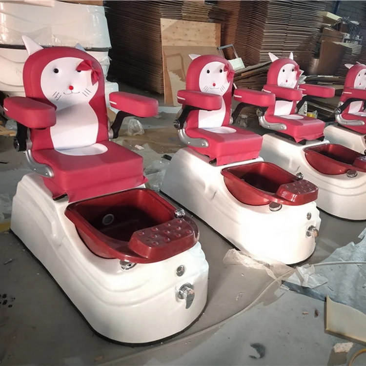 

Pink spa equipment kids pedicure chair for children, Customized