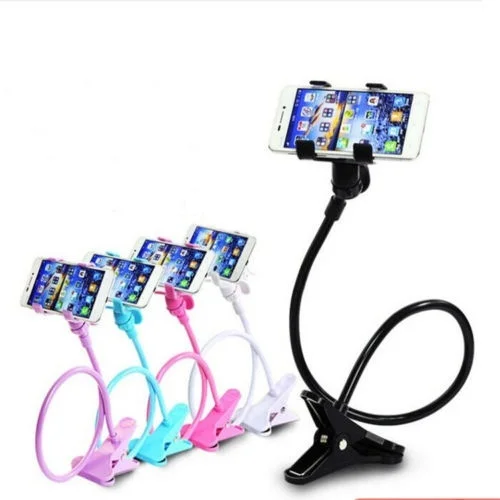 

360 Rotating Flexible Long Arm cell phone holder stand lazy bed desktop tablet car selfie mount bracket, Black,white,pink,purple,blue,yellow,red,green