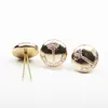 Professional custom metal buttons Circle pattern embossed round style hat guard hat cap button