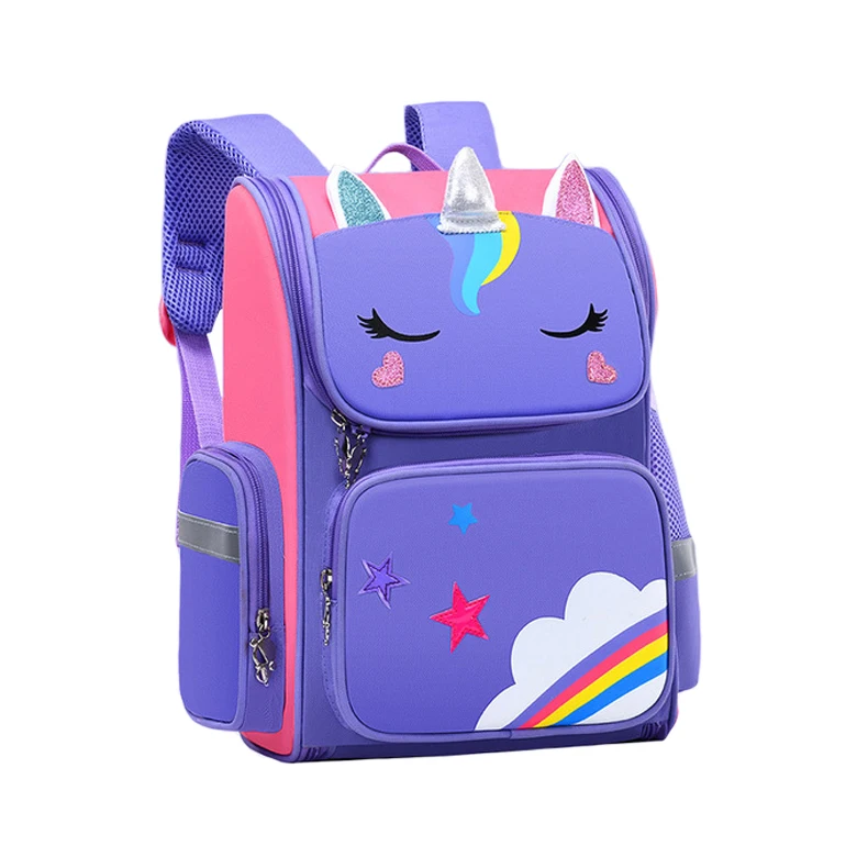 

High-quality unicorn schoolbag Korean version of the new cartoon cute girl children's tutoring class dance free schoolbag, As picture