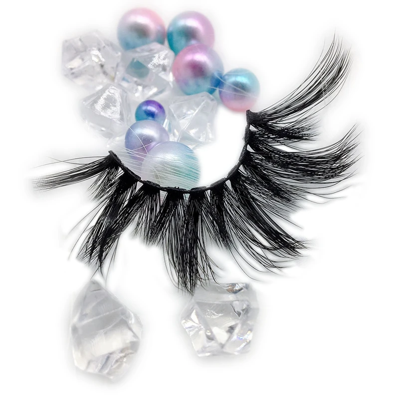 

sleeve eyelash packaging and eyelash case packaging 27 mm mink eyelashes