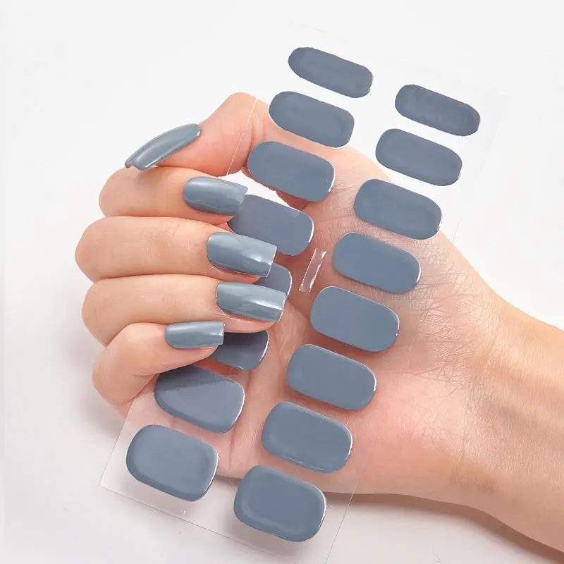 

Factory Price Solid Color Gel Nail Polish Strip