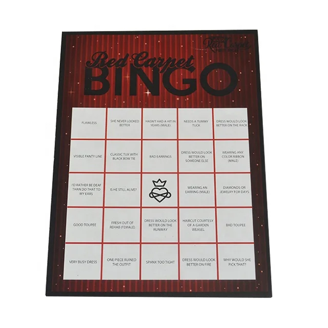 

2021 Colorful Bingo Paper Cards Scratch Card Bingo Paper Cards Bulk